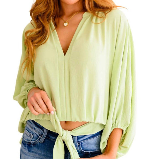 Geegee - Hit Me Up Tie Detail Top