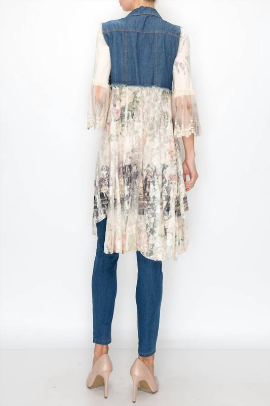 Origami - Denim Lace Vest