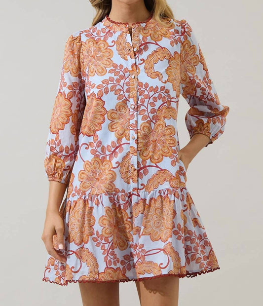 Sugarlips - Yamila Floral Ruffle Mini Dress