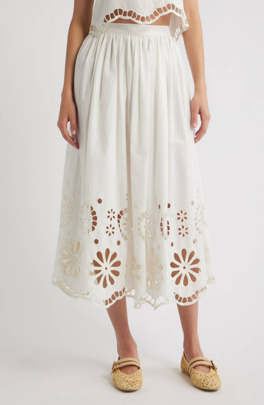 The Great. - Super Bloom Eyelet Skirt