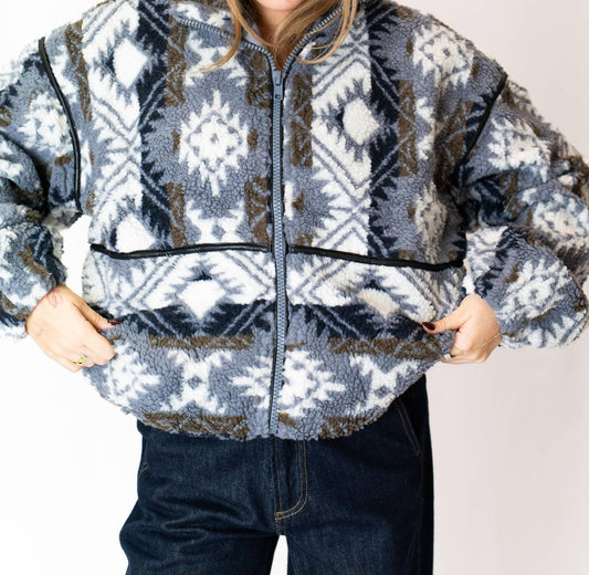 Promesa - Ari Geometric Fleece Jacket
