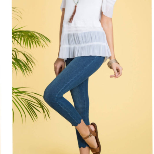 Lysse - Scallop Edge Ankle Legging