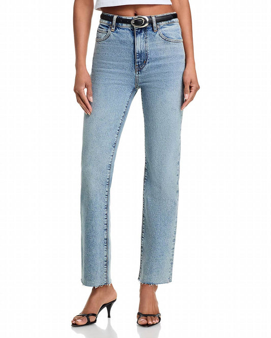 Frame - The Ruler Crop High Rise Straight Jeans