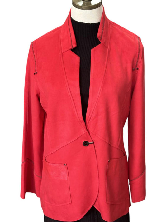 Lemon Grass - Suede Blazer