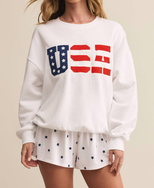 Z Supply - Women's Oversized Usa Sweatshirt
