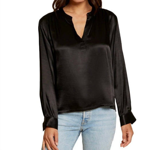 Nation Ltd - Ella Cut Away Henley Top