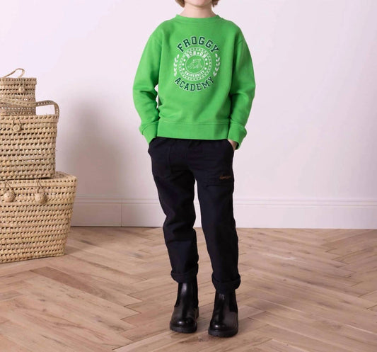 Bonton - Froggy Academy Fleece Sweatshirt