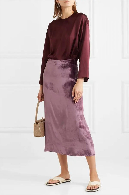 Vince - Velvet Midi Skirt
