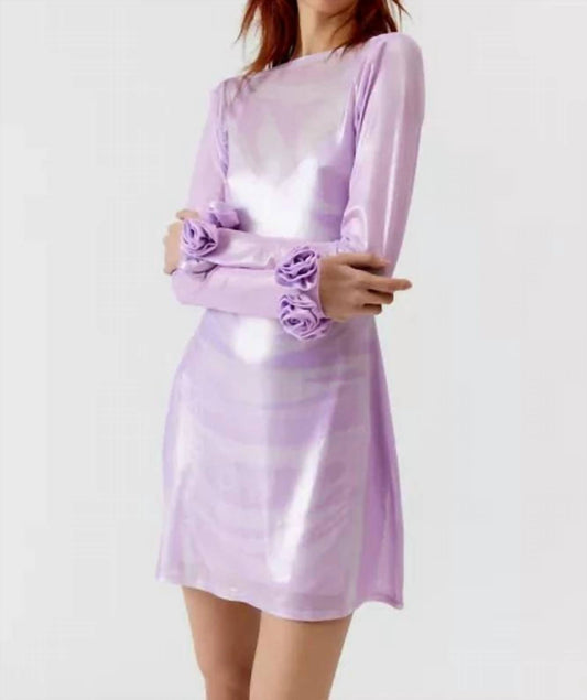 Afrm - Shani Rosette Cuff Mini Dress