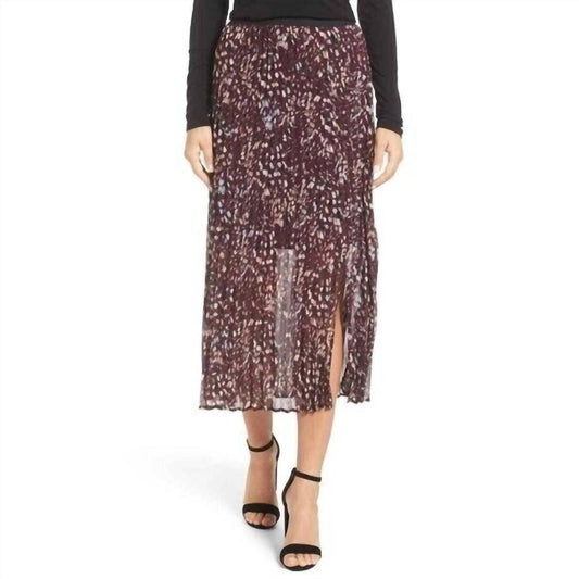 Nic + Zoe - Confetti Pleated Sheer Midi Skirt