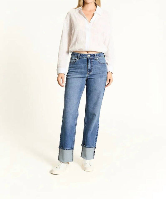 Oat New York - High-rise Cuffed Wide Leg Jean
