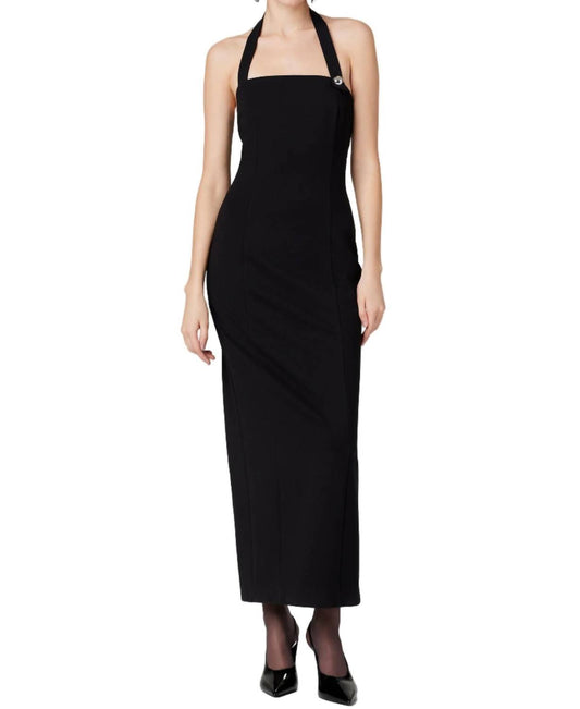 Toccin - Davina Sculpted Halter Midi Dress