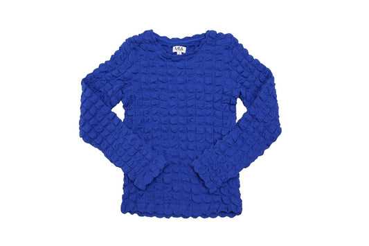 Mia - Women's Long Sleeve Popcorn Top