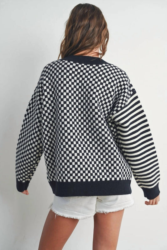 Buttermelon - Frenchy Checkered Sweater