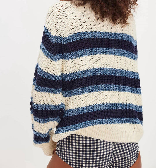 Free People - Frankie Striped Cable Knit Sweater