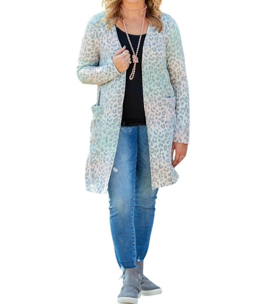 Heimish Usa - Mint Animal Print Cardigan