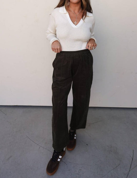 Sweet Lovely By Jen - Relaxed Corduroy Pants