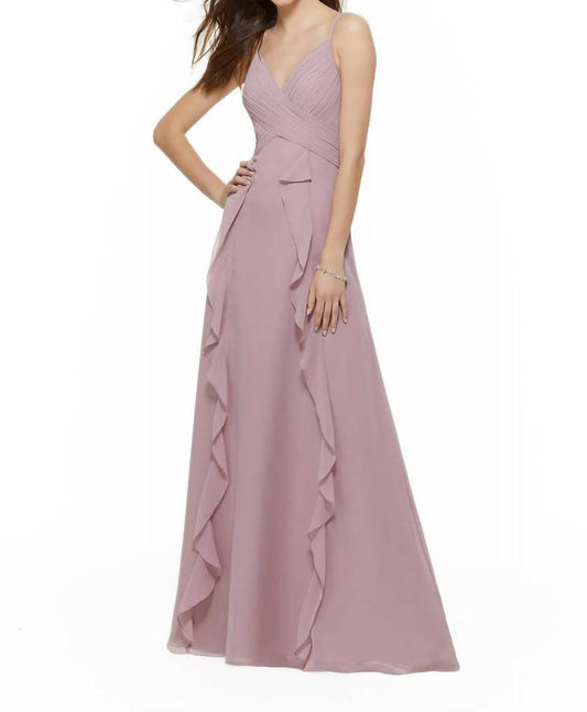 Morilee - Ruffled Draped Chiffon Bridesmaid Dress