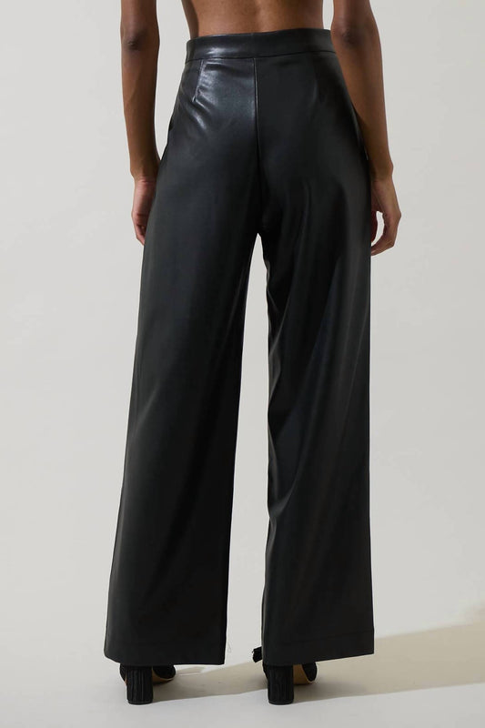 Sugarlips - Anisa Leather Bern Wide-leg Pants