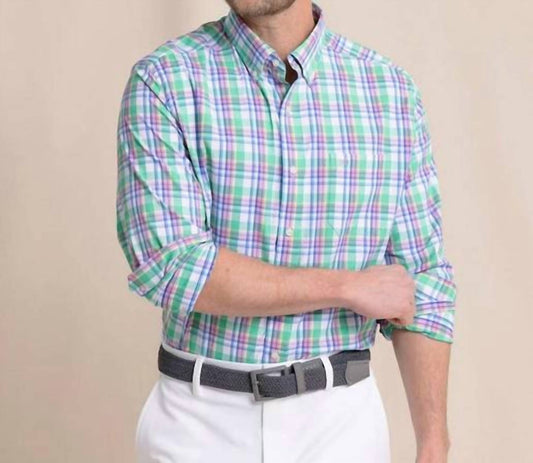 Southern Tide - Gaspee Plaid Intercoastal Long Sleeve Sport Shirt