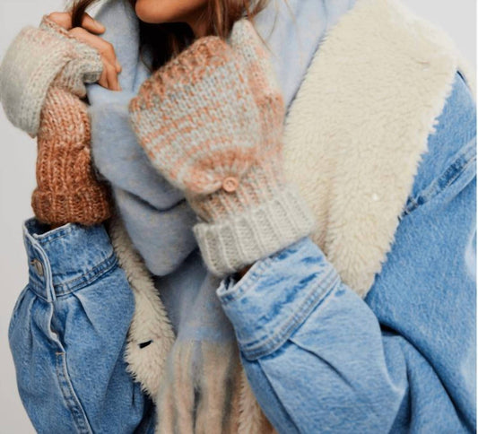 Free People - Rainbow Run Hat And Gloves Combo