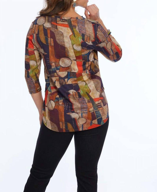 Lior - ZOFI 3/4 Ponte Knit Top