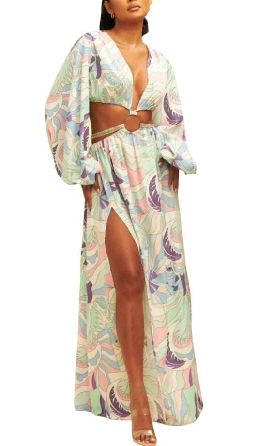 Luxxel - Maxi Dress With Cutouts