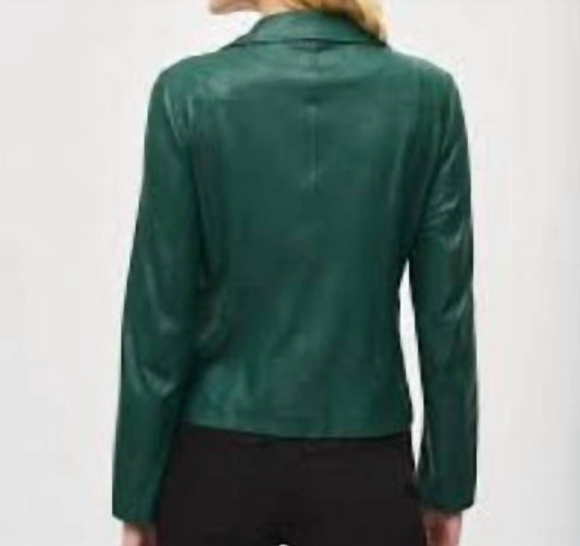 Joseph Ribkoff - Foiled Knit Moto Jacket
