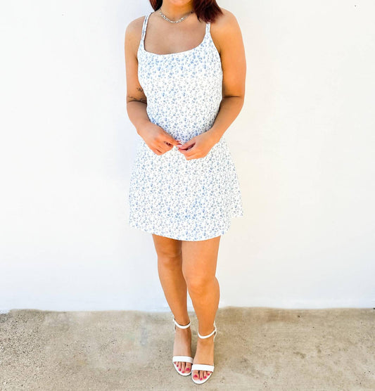 Tcec - Get To Moving Floral Print Back Cross Dress