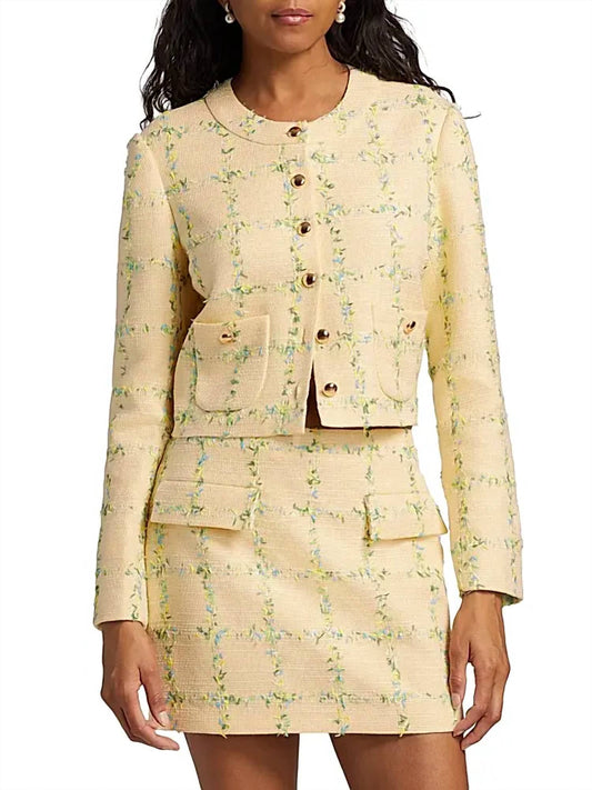 Amanda Uprichard - Maven Check Tweed Jacket