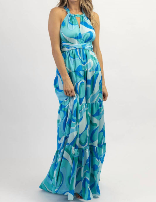 PARADISO HALTER MAXI DRESS