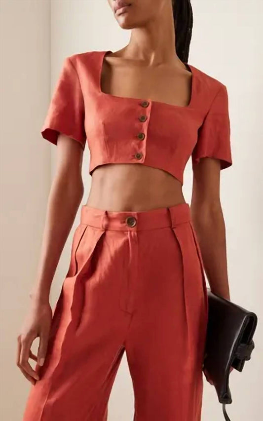 Matthew Bruch - Apron Crop Top