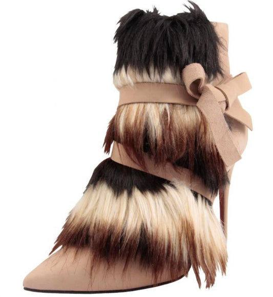 Carrano - Women Leather Stiletto Bootie