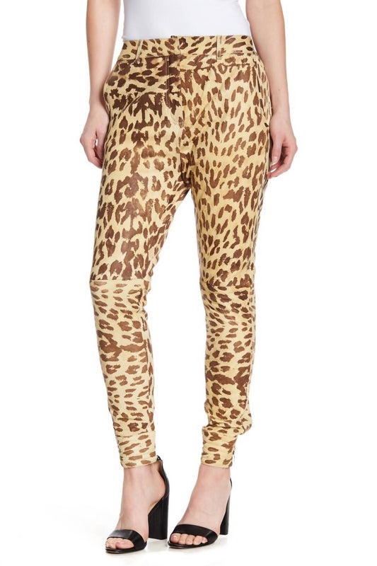 One Teaspoon - Jackson Leopard Animal Print Leather Pants