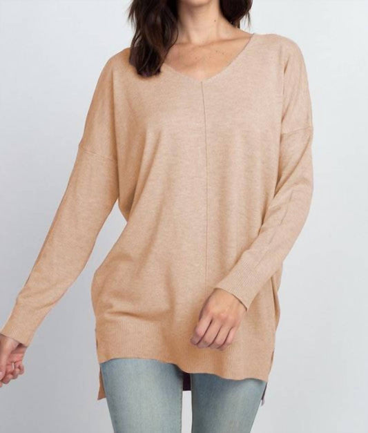 Dreamers By Debut - Super Soft Stretch V Neck Tunic Top