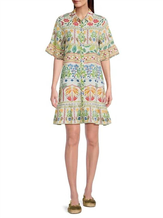 Johnny Was - RUFFLE FLOUNCE SHIRT DRESS