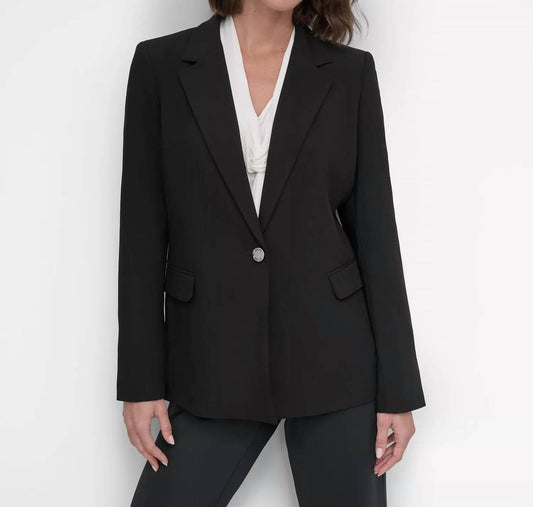 Dkny - Chain Belted One-button Blazer