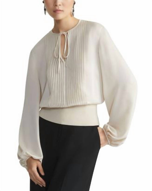 Lafayette 148 - Pintuck Balloon Sleeve Blouse