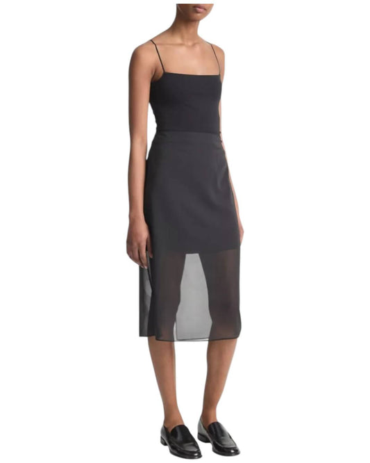 Vince - Sheer Pencil Skirt