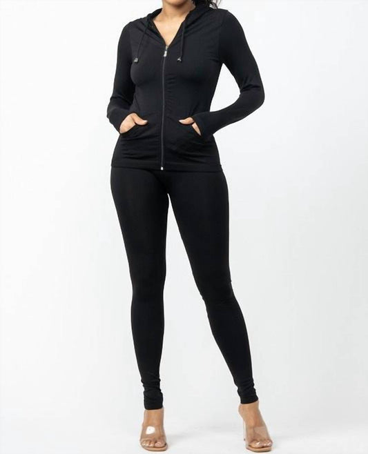 Listicle - Seamless Hoodie And Legging Lounge Set