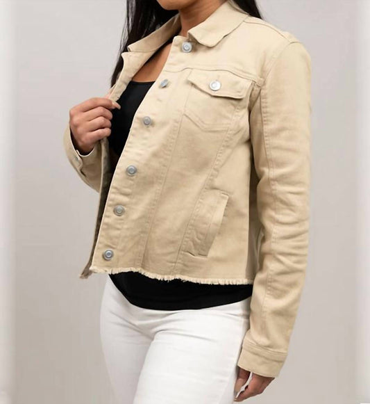 Heart Of Pine - Frayed Curvy Denim Jacket