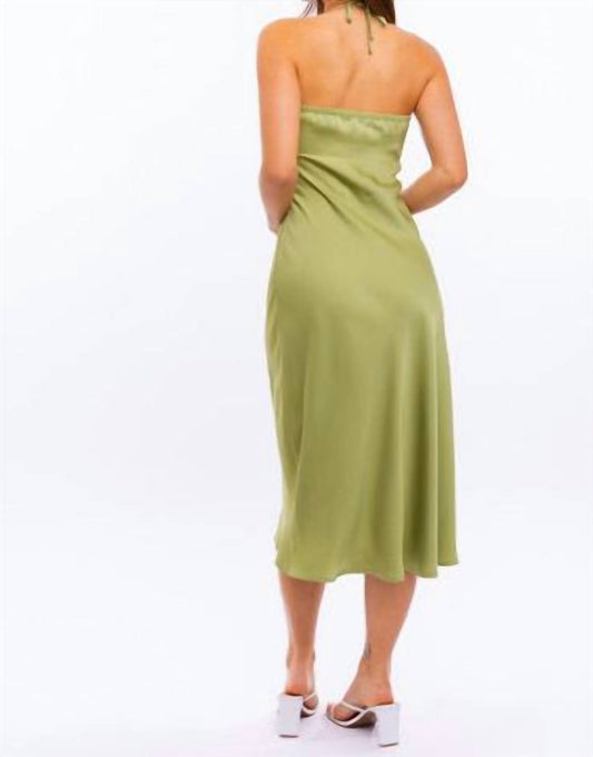 Le Lis - Darling Glow Satin Midi Dress