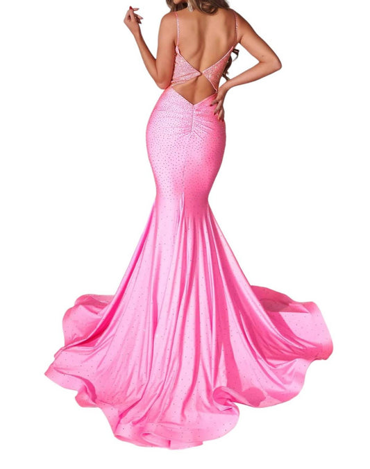 Portia&Scarlett - Jeweled Cutout Back Prom Dress
