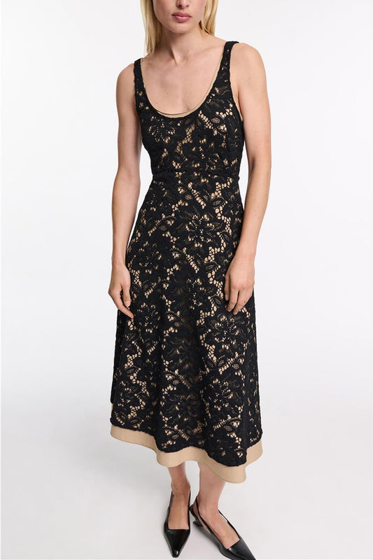 Dorothee Schumacher - Lacy Dream Sleeveless Midi Dress