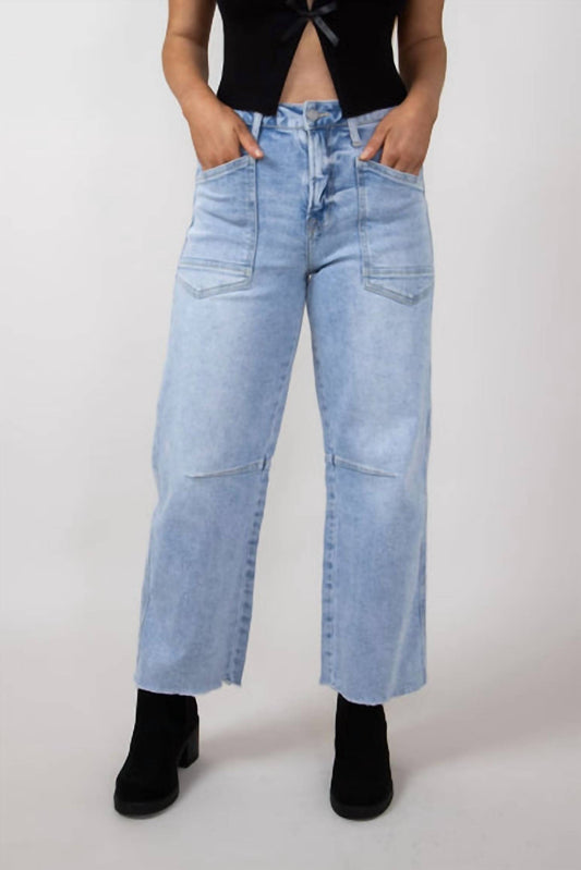Vervet By Flying Monkey - Super High Waisted Barrel Jeans