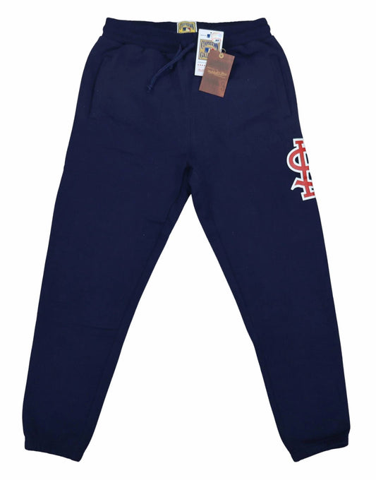 Mitchell & Ness - Men’s Cooperstown Mlb Repeat Logo Fleece Nwt Cardinals Sweatpants