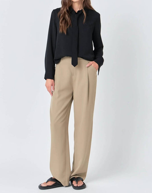 Grey Lab - Wide Leg High Waisted Trouser