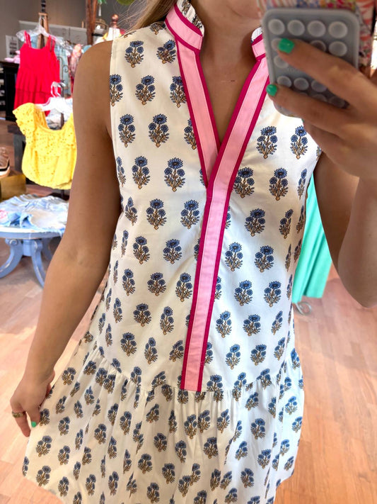 Thml - Sleeveless Flower Print Mini Dress