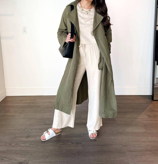 In-Loom - Jennifer Longline Belted Trench Coat
