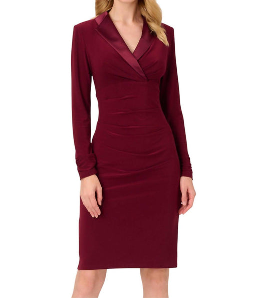 Adrianna Papell - Jersey Tuxedo Dress